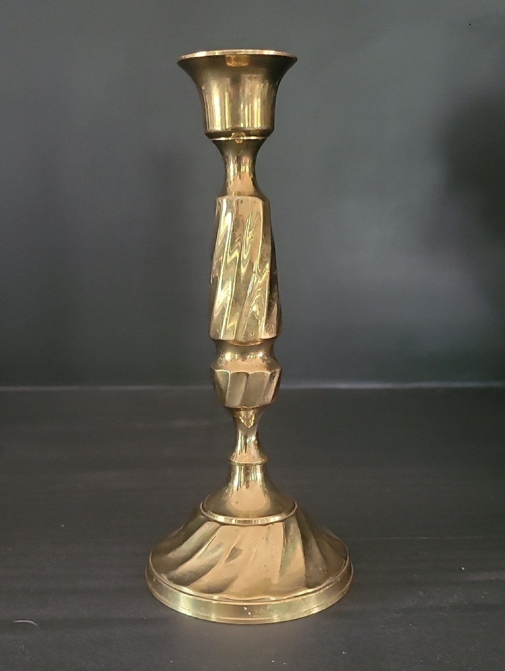 Brass Candlestick Holder - Polished Gold Finish